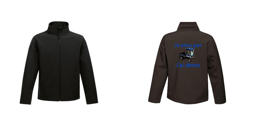 VESTE SOFTSHELL HOMME PERSONNALISABLE REF : RGA628