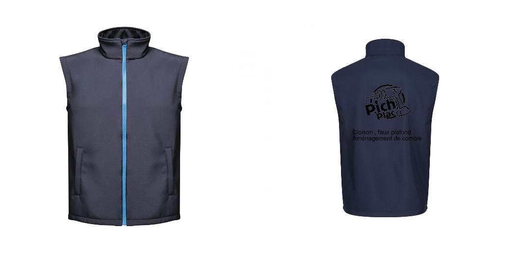 BODYWARMER SOFTSHELL PERSONNALISABLE REF: RGA844