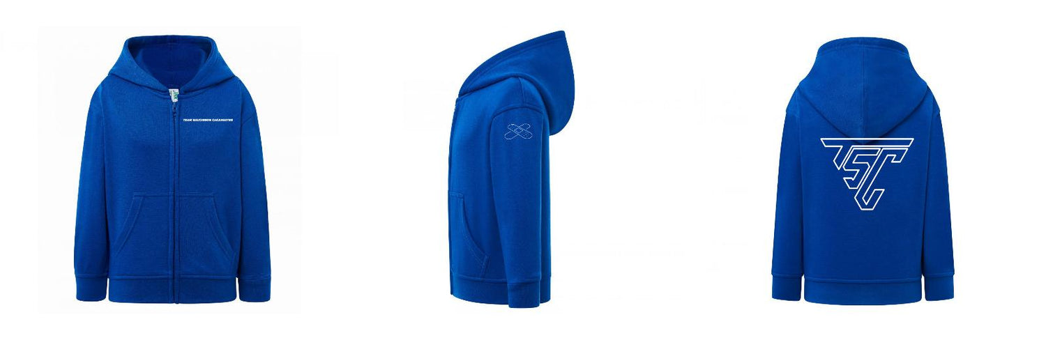 SWEAT A CAPUCHE ZIPPÉ ENFANT PERSONNALISABLE REF : JK290K