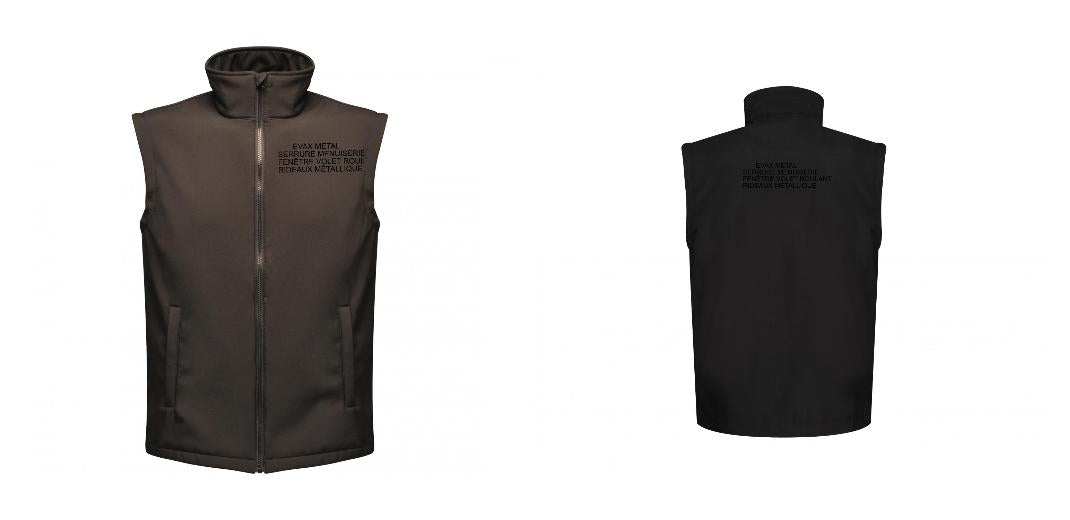 BODYWARMER SOFTSHELL PERSONNALISABLE REF: RGA844