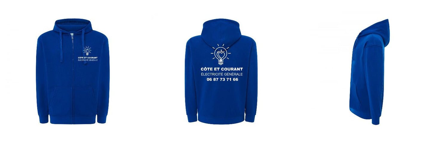 VESTE A CAPUCHE PERSONNALISABLE UNISEX REF: JK297