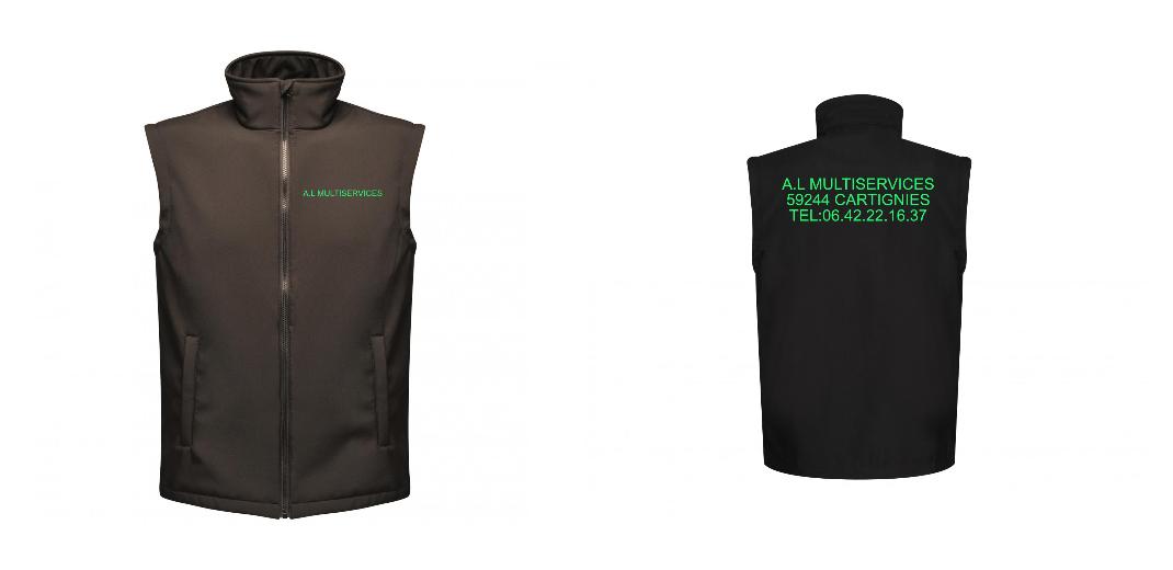 BODYWARMER SOFTSHELL PERSONNALISABLE REF: RGA844