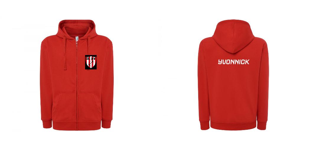 VESTE A CAPUCHE PERSONNALISABLE UNISEX REF: JK297
