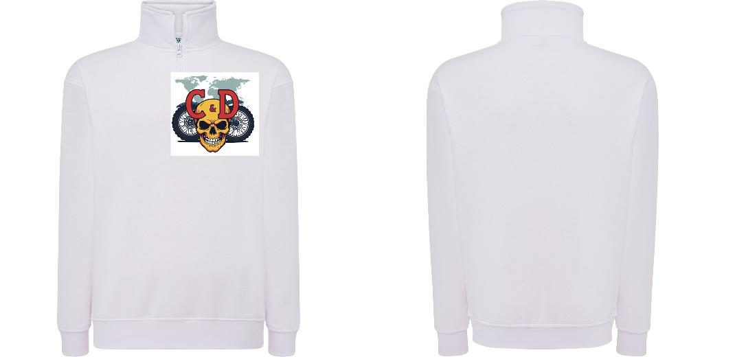 SWEAT COL ZIPPÉ PERSONNALISABLE UNISEXE REF: JK298