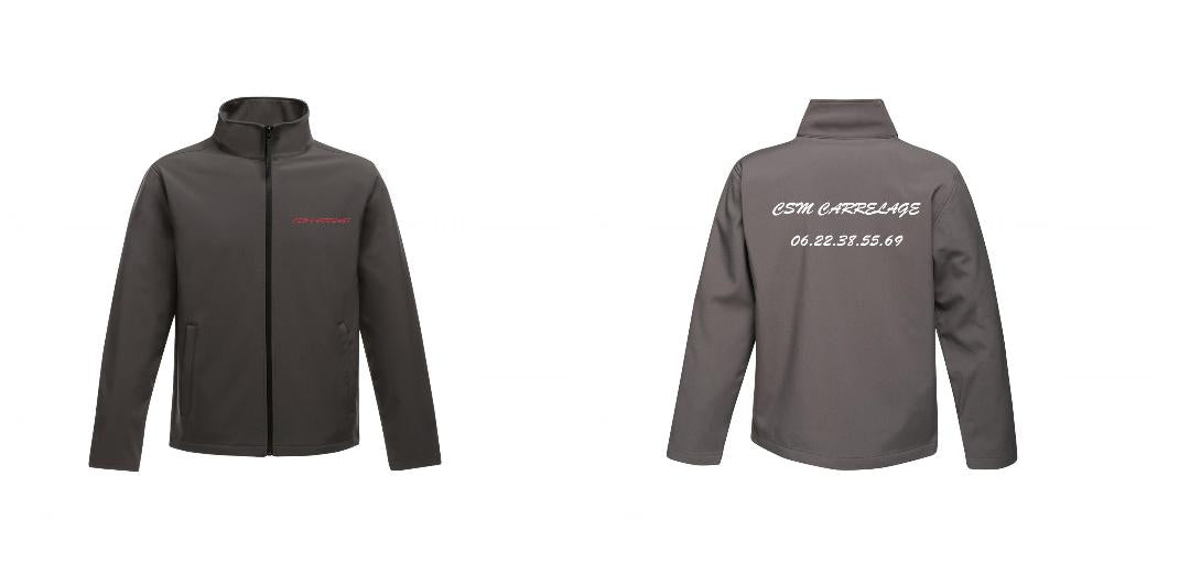 VESTE SOFTSHELL HOMME PERSONNALISABLE REF : RGA628