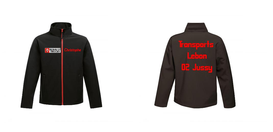 VESTE SOFTSHELL HOMME PERSONNALISABLE REF : RGA628