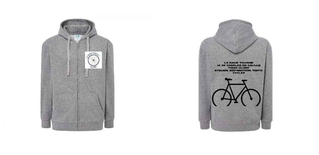 VESTE A CAPUCHE PERSONNALISABLE UNISEX REF: JK297