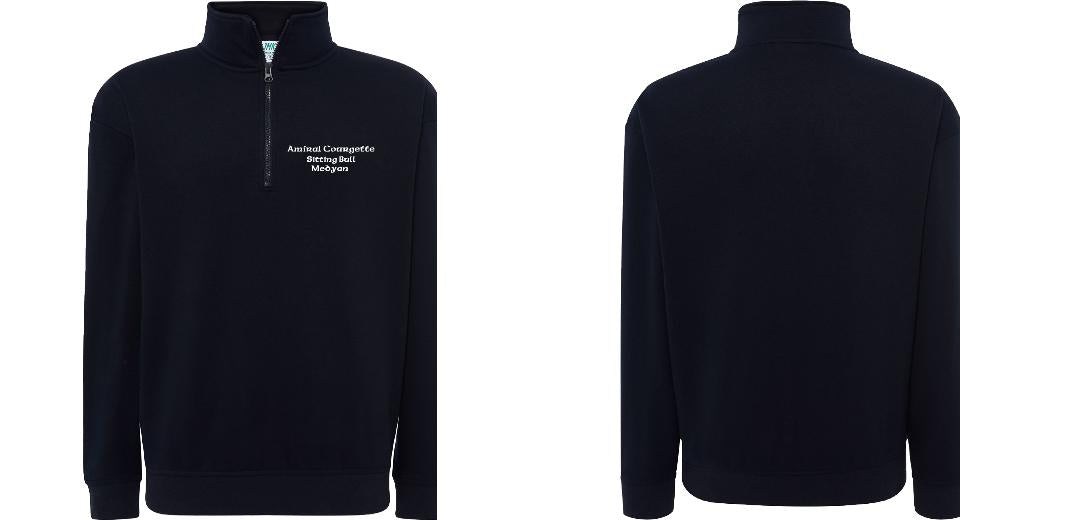SWEAT COL ZIPPÉ PERSONNALISABLE UNISEXE REF: JK298
