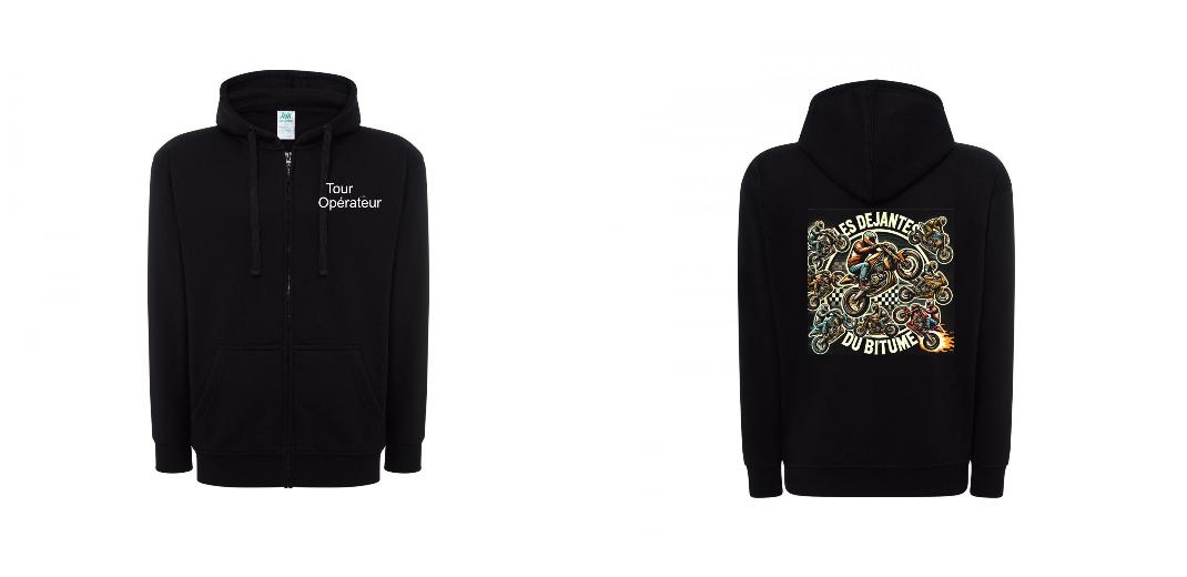 VESTE A CAPUCHE PERSONNALISABLE UNISEX REF: JK297