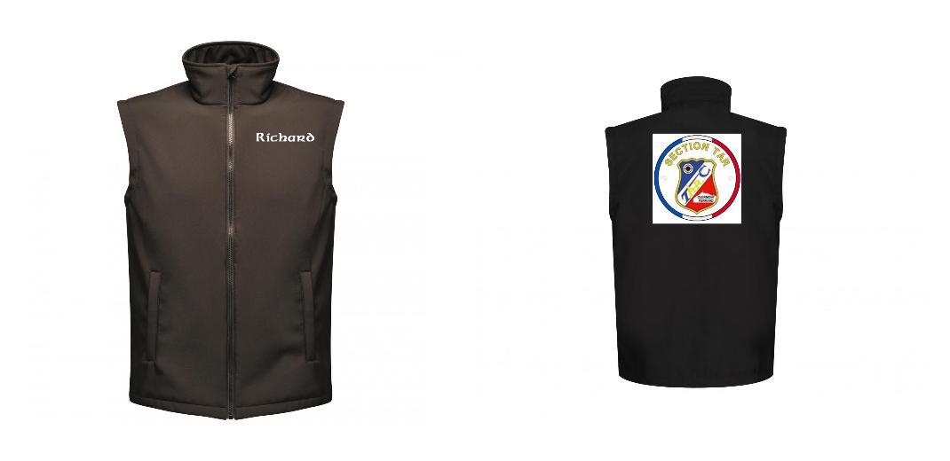 BODYWARMER SOFTSHELL PERSONNALISABLE REF: RGA844