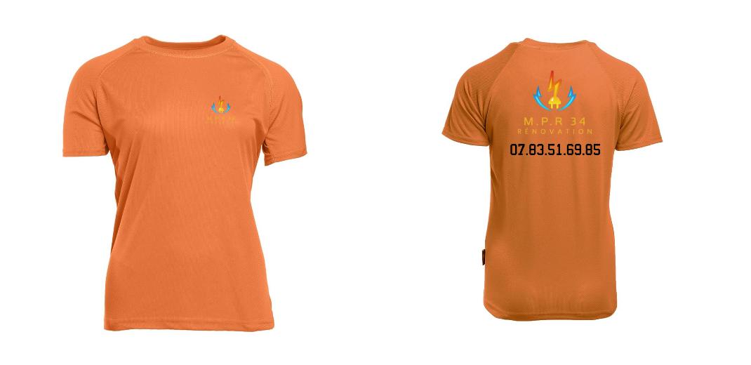 T-SHIRT SPORT FEMME PERSONNALISABLE REF : PK141