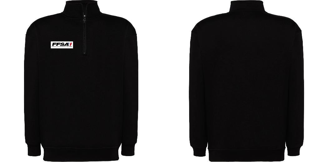 SWEAT COL ZIPPÉ PERSONNALISABLE UNISEXE REF: JK298