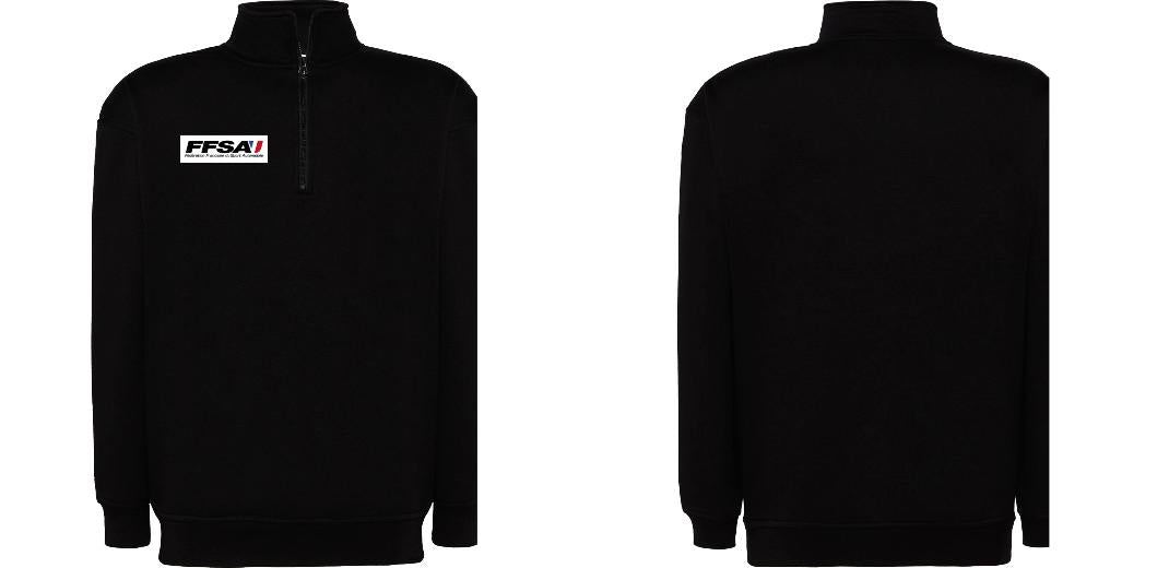 SWEAT COL ZIPPÉ PERSONNALISABLE UNISEXE REF: JK298