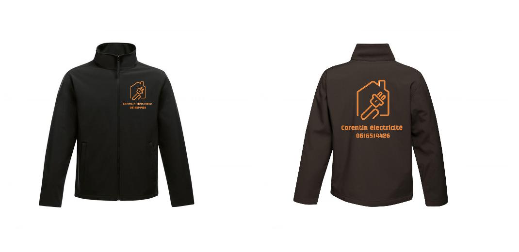 VESTE SOFTSHELL HOMME PERSONNALISABLE REF : RGA628