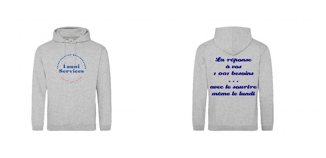 SWEAT A CAPUCHE PERSONNALISÉ REF : JH001
