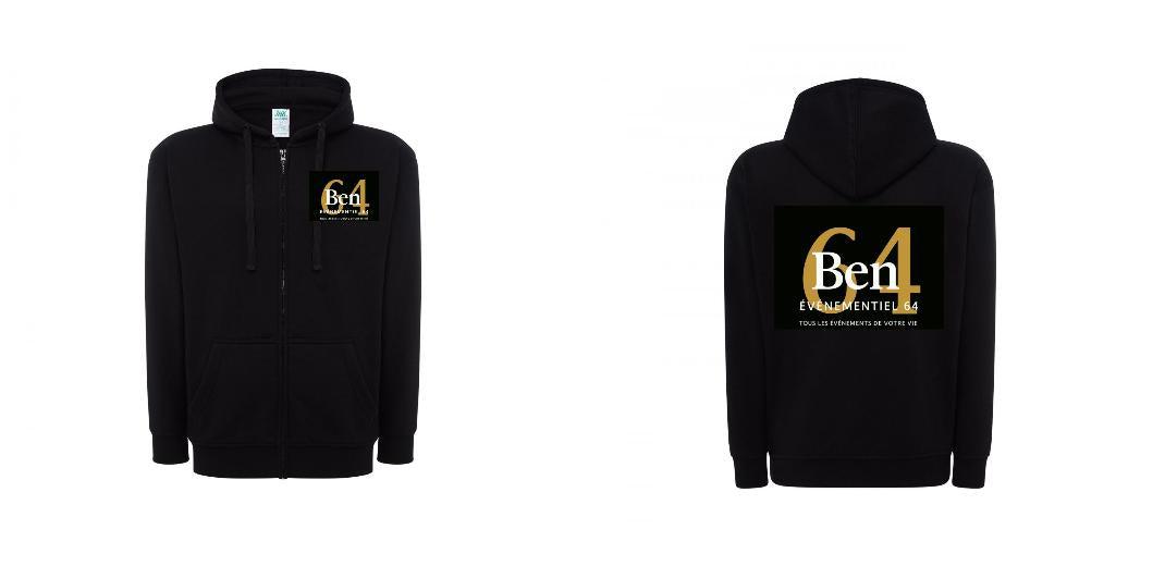 VESTE A CAPUCHE PERSONNALISABLE UNISEX REF: JK297