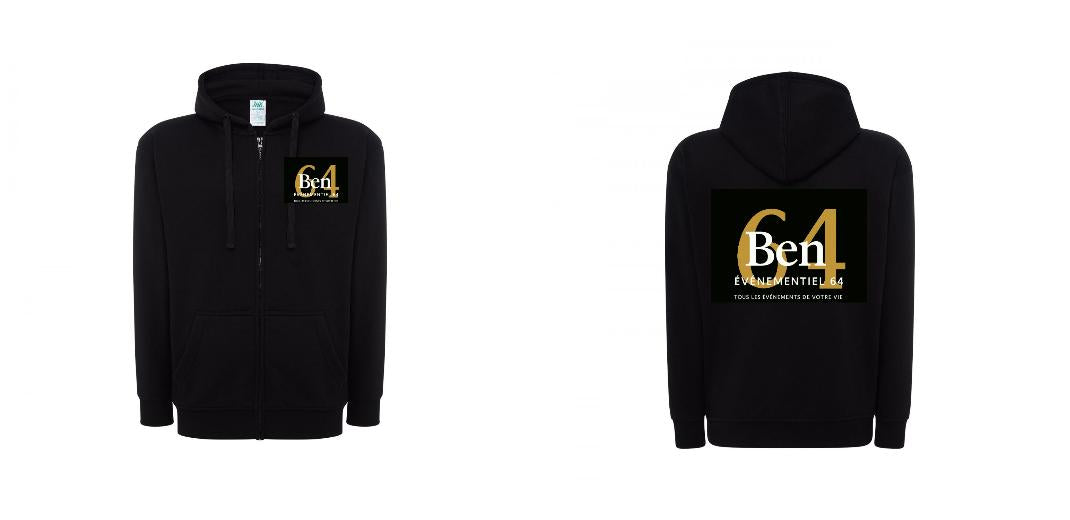 VESTE A CAPUCHE PERSONNALISABLE UNISEX REF: JK297