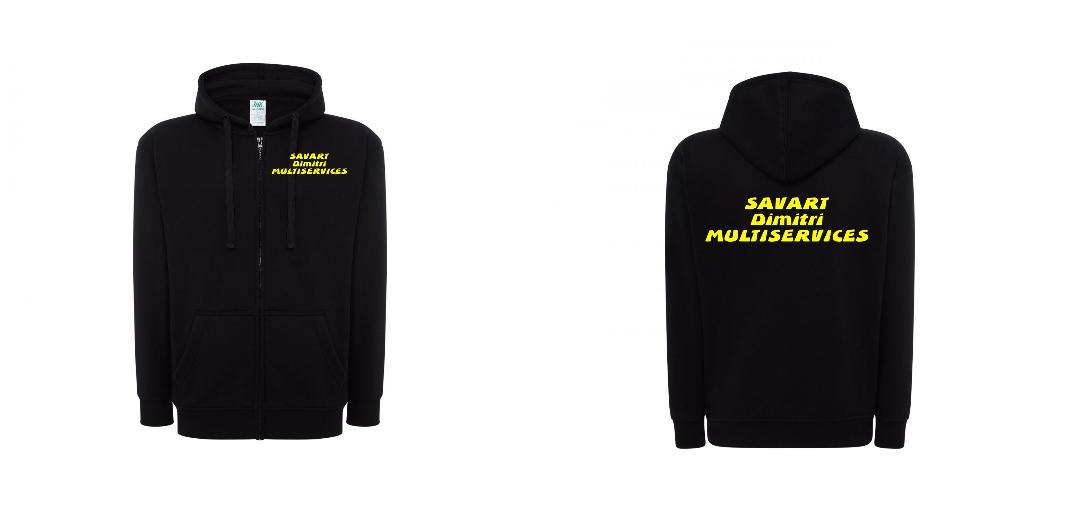 VESTE A CAPUCHE PERSONNALISABLE UNISEX REF: JK297
