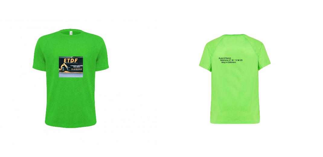 T-SHIRT SPORT PERSONNALISABLE : JK900