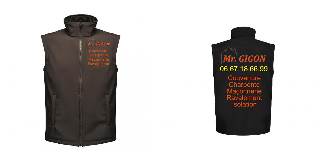 BODYWARMER SOFTSHELL PERSONNALISABLE REF: RGA844