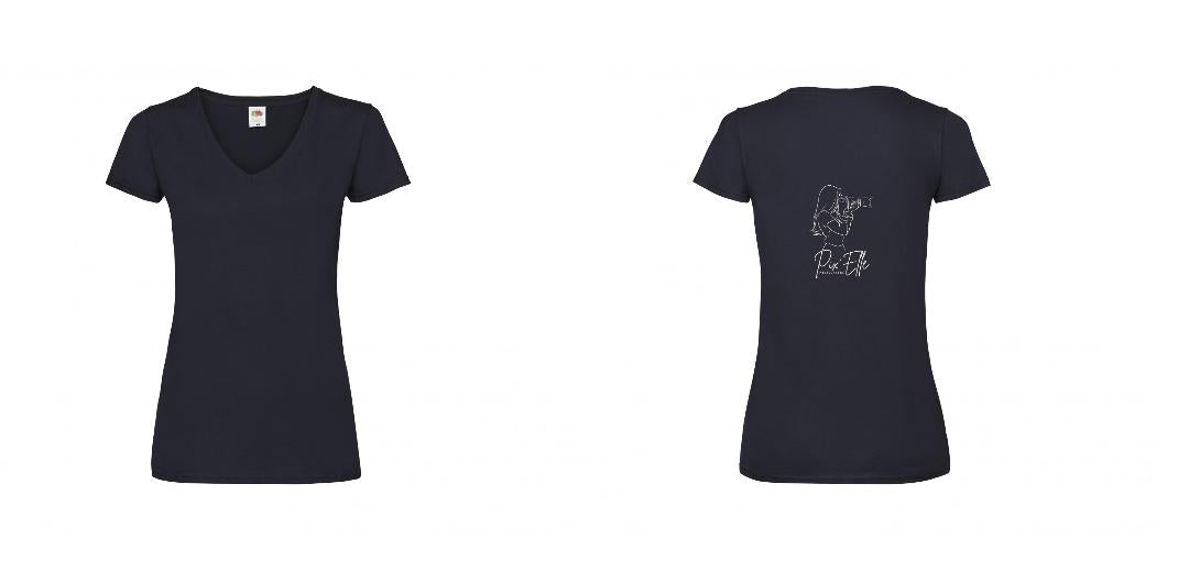 T-SHIRT COL V FEMME PERSONNALISABLE REF : SC601
