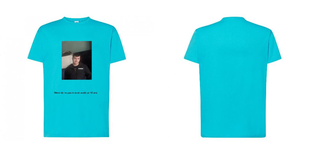 T-SHIRT PREMIUM UNISEXE PERSONNALISABLE REF : JK190