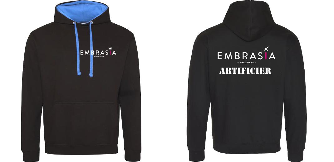 SWEAT A CAPUCHE CONTRASTÉ PERSONNALISABLE UNISEXE REF : JH003