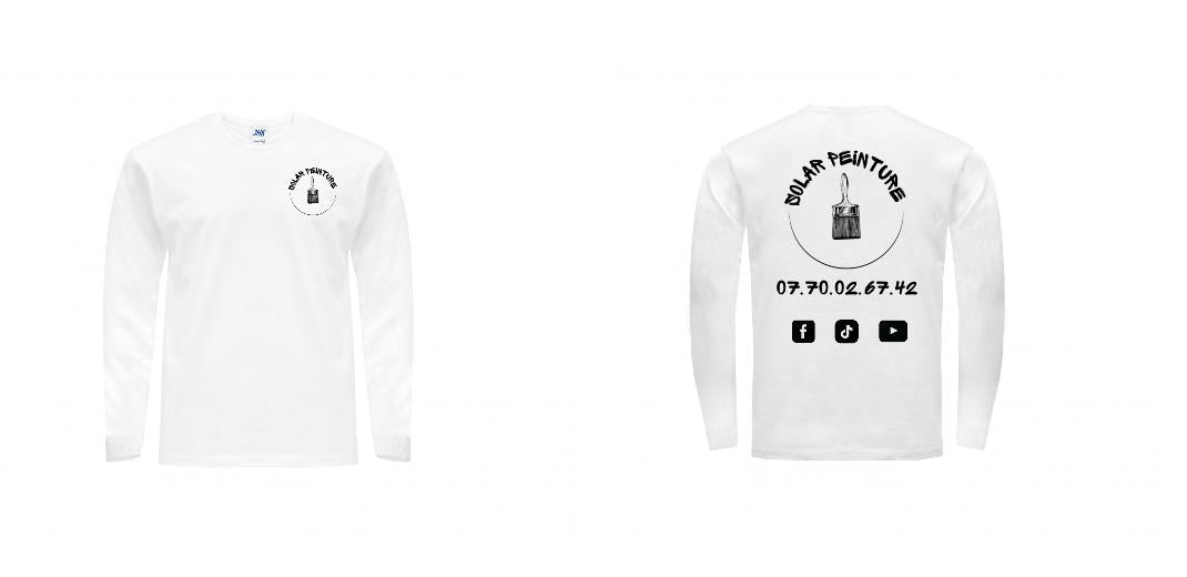 T-SHIRT MANCHES LONGUES PERSONNALISABLE REF : JK175