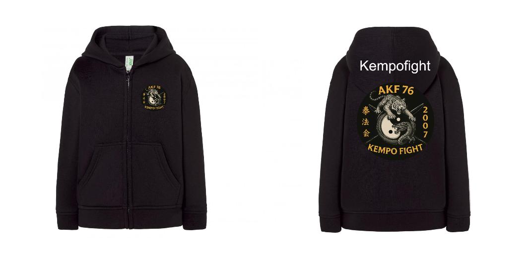 SWEAT A CAPUCHE ZIPPÉ ENFANT PERSONNALISABLE REF : JK290K