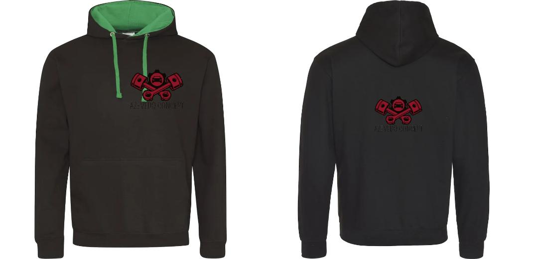 SWEAT A CAPUCHE CONTRASTÉ PERSONNALISABLE UNISEXE REF : JH003