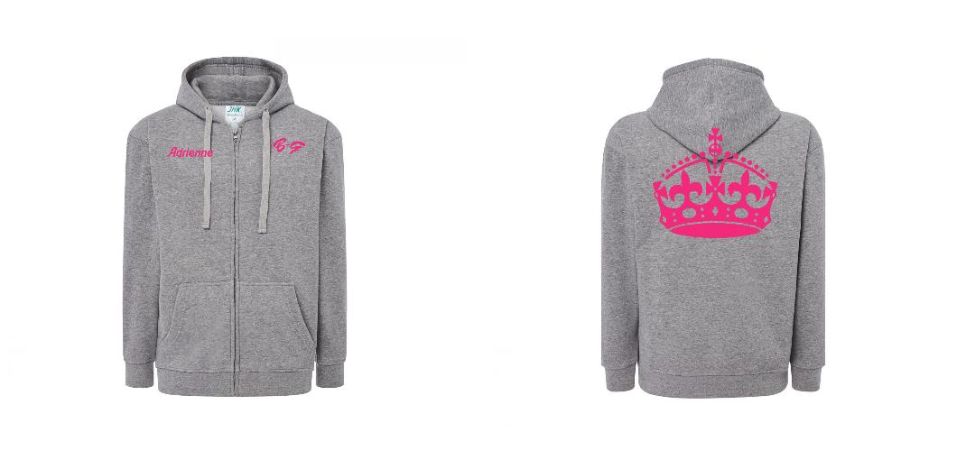 VESTE A CAPUCHE PERSONNALISABLE UNISEX REF: JK297