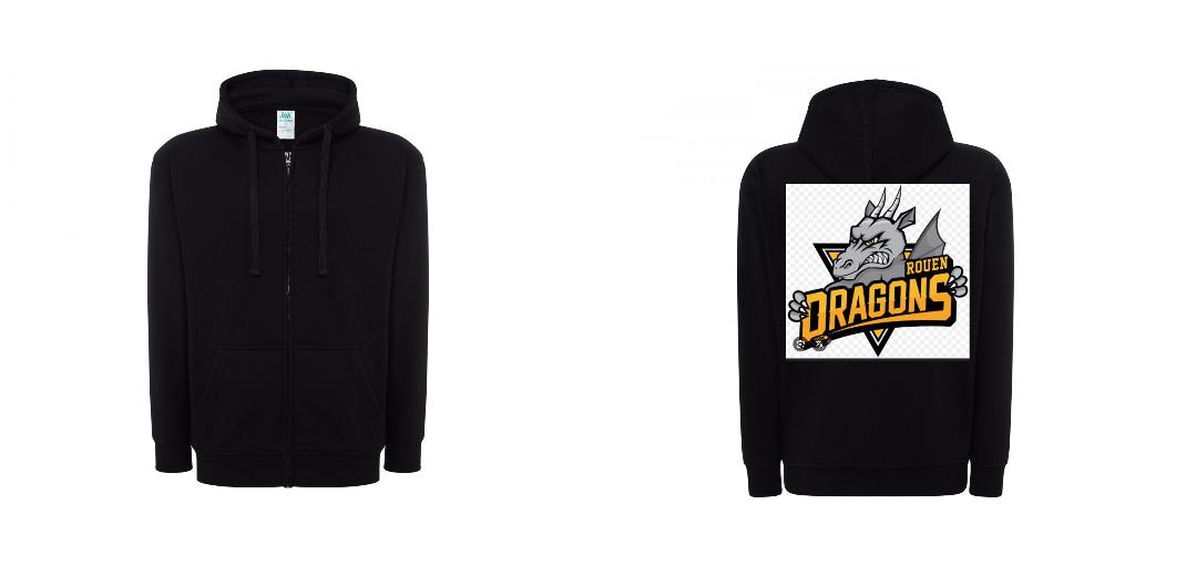 VESTE A CAPUCHE PERSONNALISABLE UNISEX REF: JK297