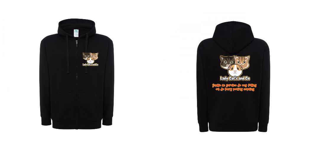 VESTE A CAPUCHE PERSONNALISABLE UNISEX REF: JK297