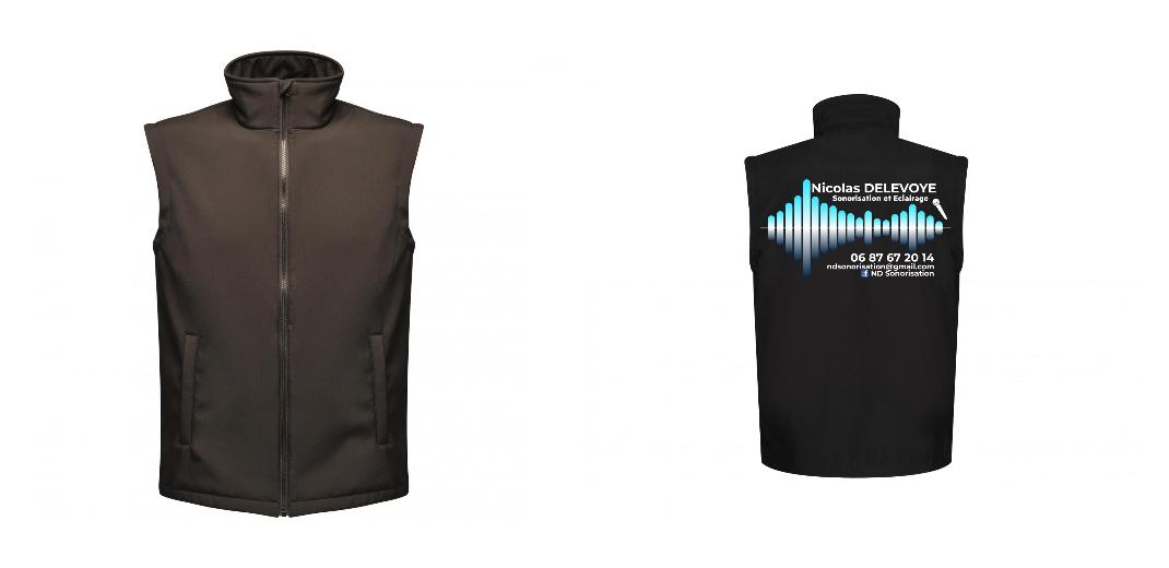 BODYWARMER SOFTSHELL PERSONNALISABLE REF: RGA844