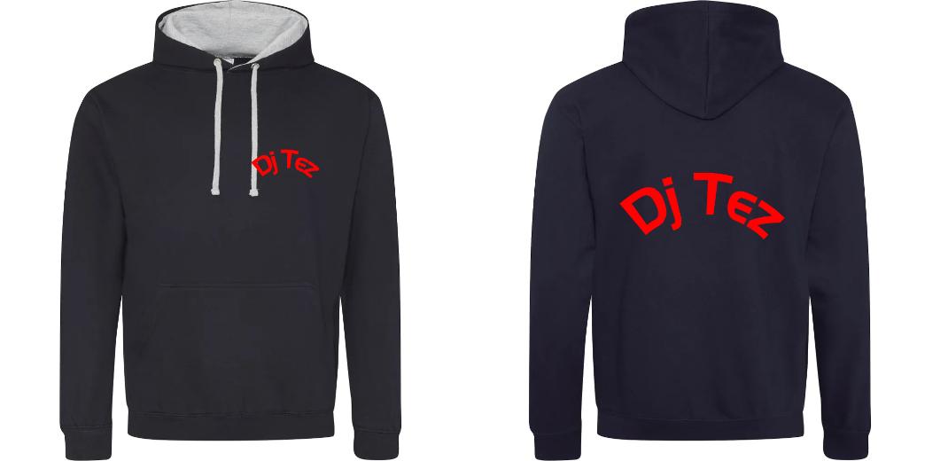 SWEAT A CAPUCHE CONTRASTÉ PERSONNALISABLE UNISEXE REF : JH003
