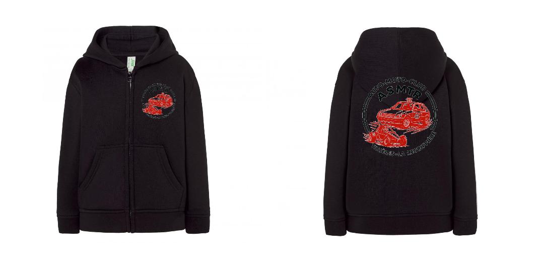 SWEAT A CAPUCHE ZIPPÉ ENFANT PERSONNALISABLE REF : JK290K