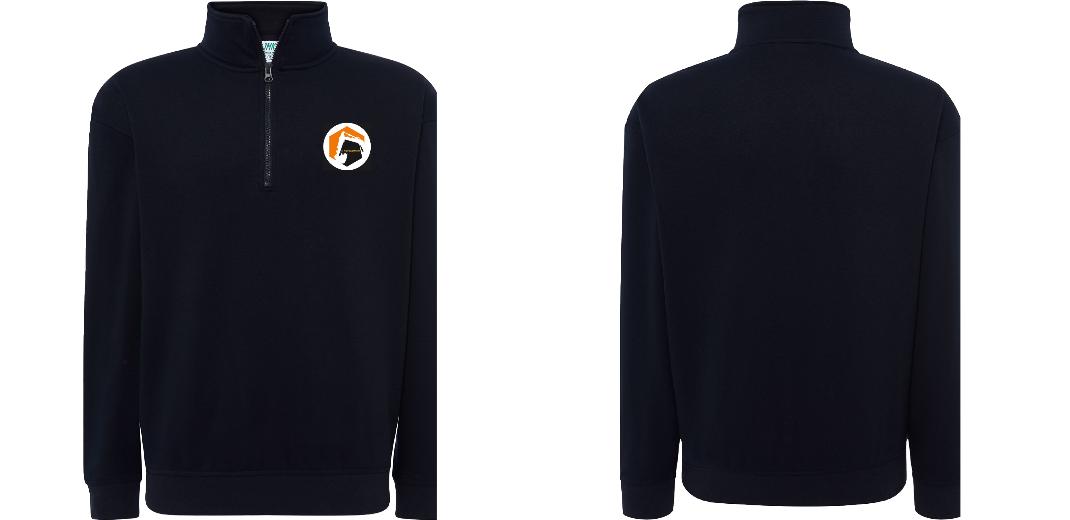 SWEAT COL ZIPPÉ PERSONNALISABLE UNISEXE REF: JK298