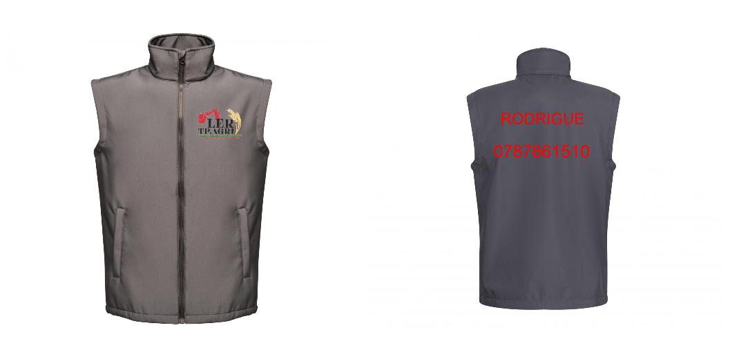 BODYWARMER SOFTSHELL PERSONNALISABLE REF: RGA844