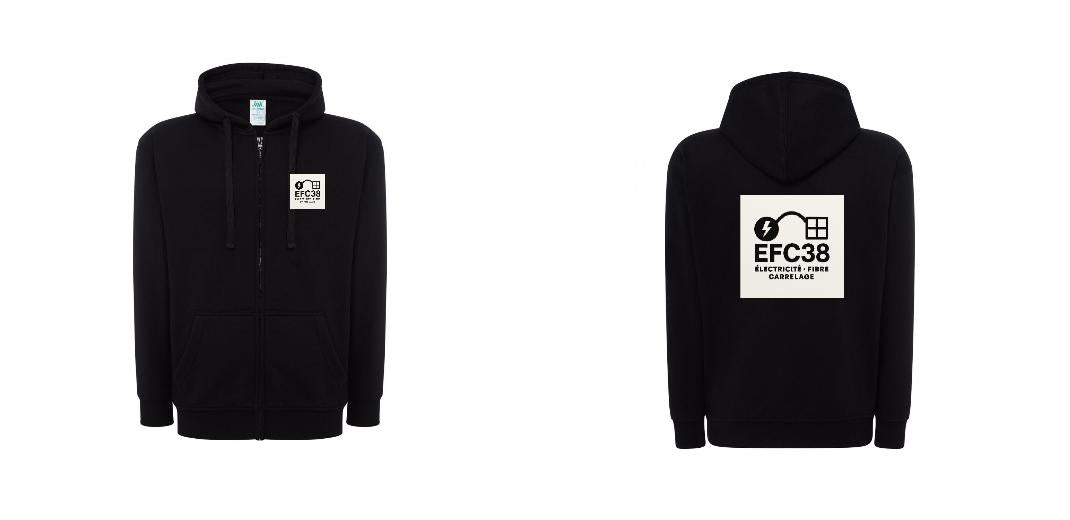 VESTE A CAPUCHE PERSONNALISABLE UNISEX REF: JK297