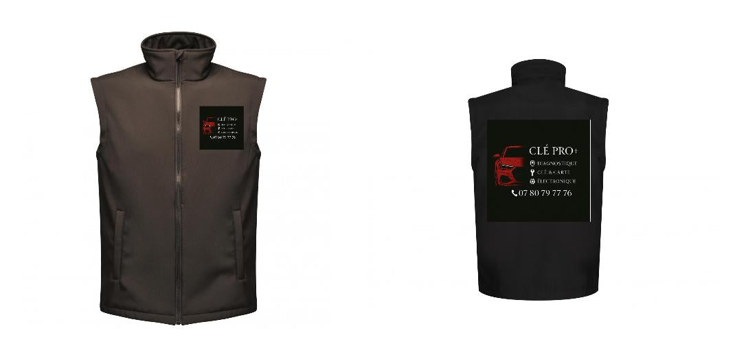 BODYWARMER SOFTSHELL PERSONNALISABLE REF: RGA844