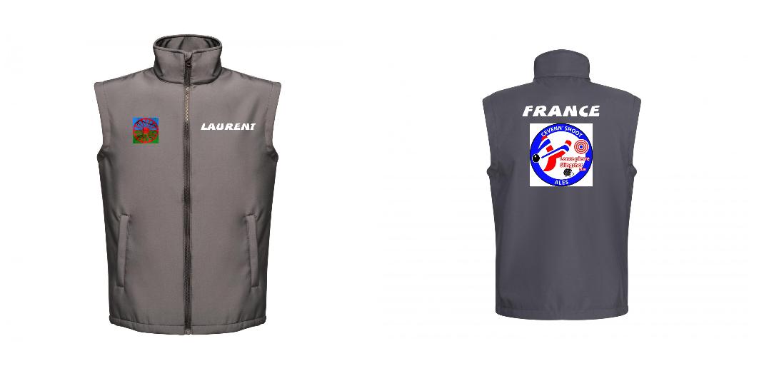 BODYWARMER SOFTSHELL PERSONNALISABLE REF: RGA844