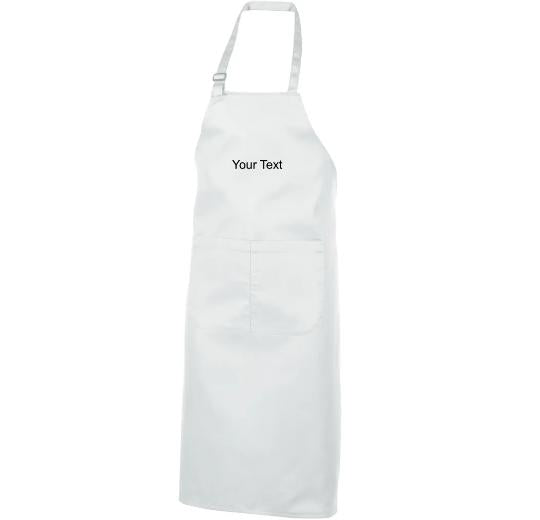 TABLIER A BAVETTE 100% COTON PERSONNALISABLE REF : TB201