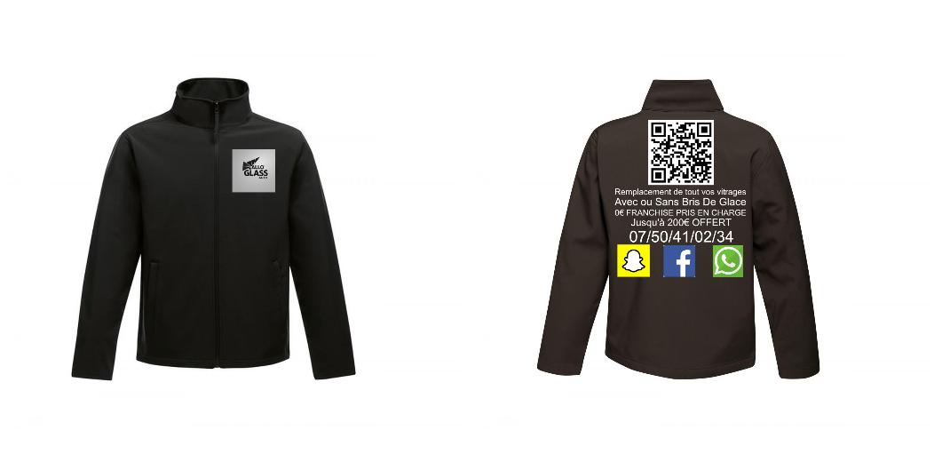 VESTE SOFTSHELL HOMME PERSONNALISABLE REF : RGA628