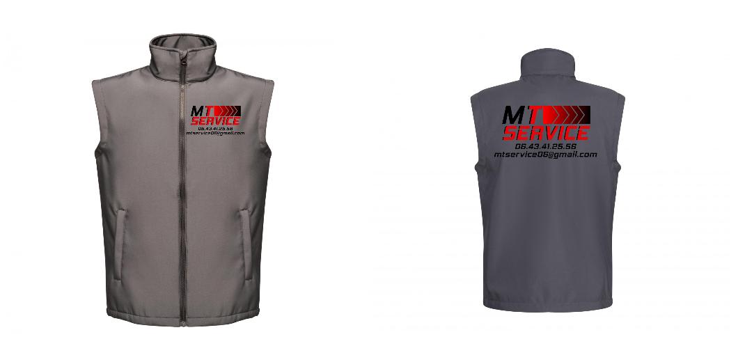 BODYWARMER SOFTSHELL PERSONNALISABLE REF: RGA844