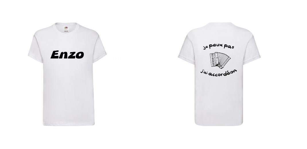 T-SHIRT COTON ENFANT PERSONNALISABLE REF : SC1019