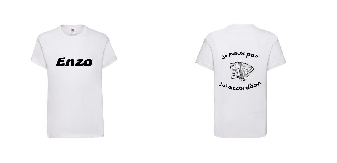 T-SHIRT COTON ENFANT PERSONNALISABLE REF : SC1019