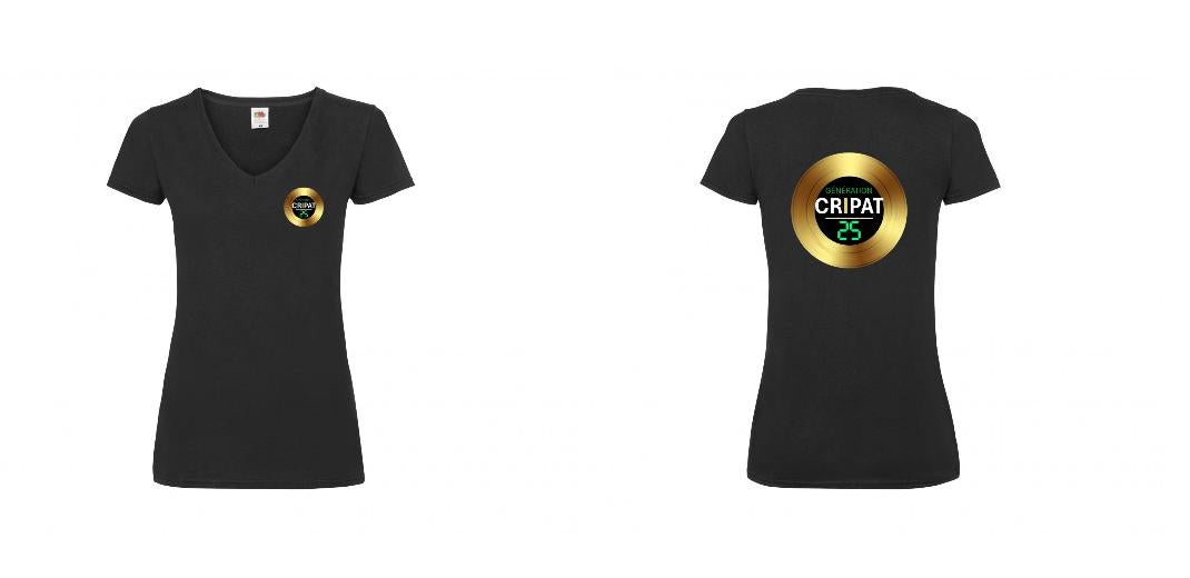 T-SHIRT COL V FEMME PERSONNALISABLE REF : SC601