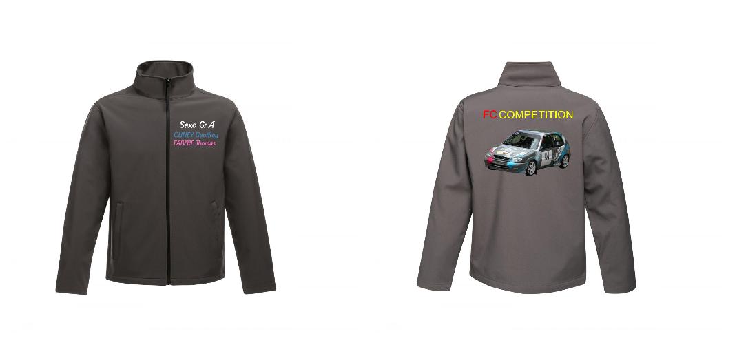 VESTE SOFTSHELL HOMME PERSONNALISABLE REF : RGA628