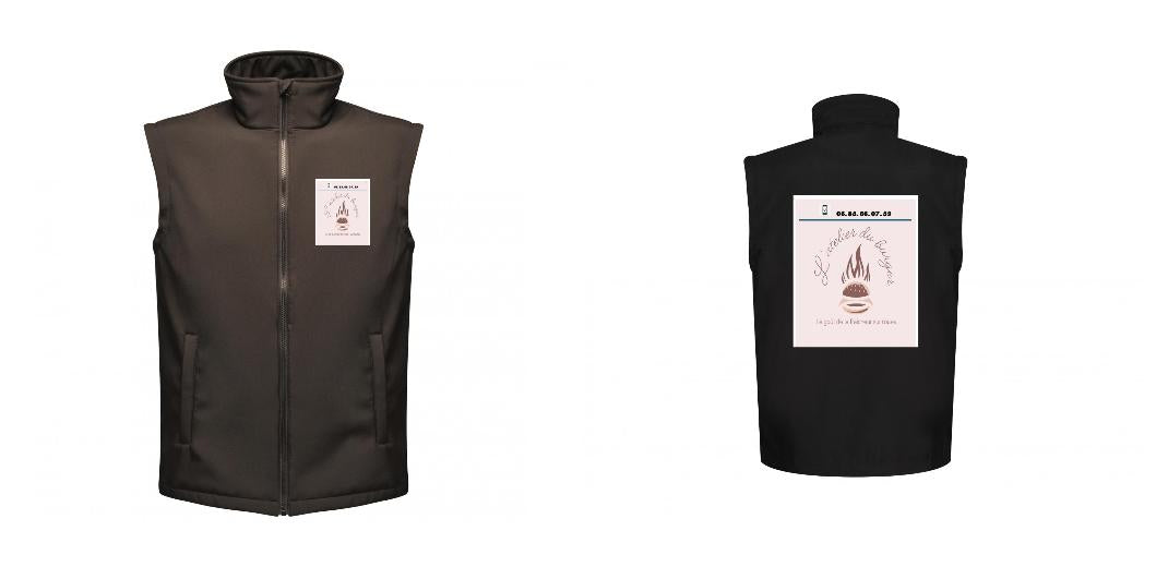 BODYWARMER SOFTSHELL PERSONNALISABLE REF: RGA844
