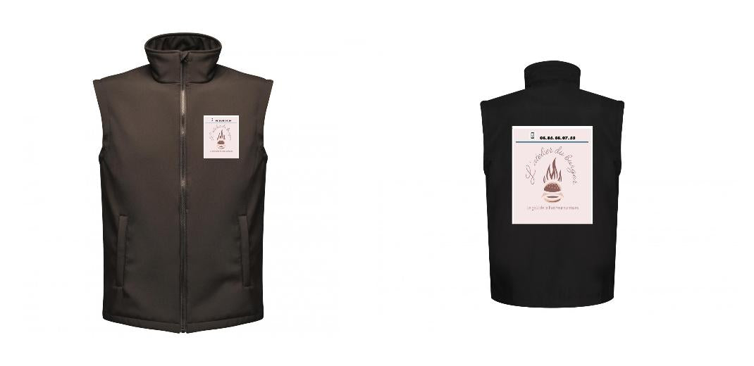BODYWARMER SOFTSHELL PERSONNALISABLE REF: RGA844